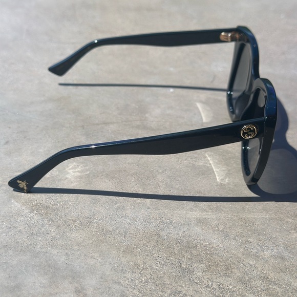 ❤️Gucci Black Modern Oversized Cat Eye Sunglasses - Picture 6 of 9